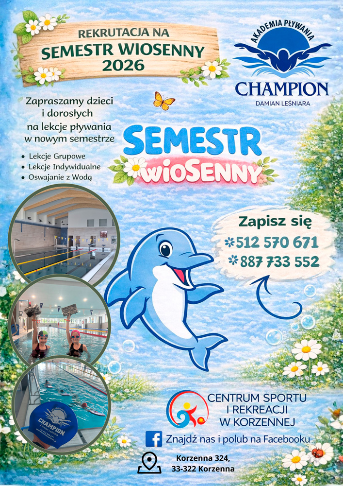 Szkoła Pływania Korzenna - nauka pływania